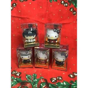 NEW Hello Kitty Olympics Team USA Mini Figs Lot of 5 Judo Surfing Weightlifting